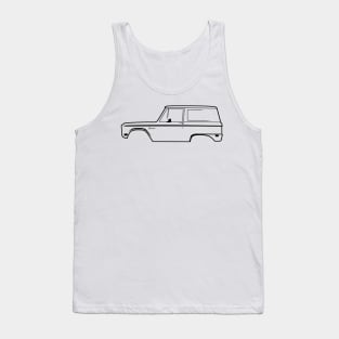 1966-1977 Ford Bronco Black no Logo Tank Top